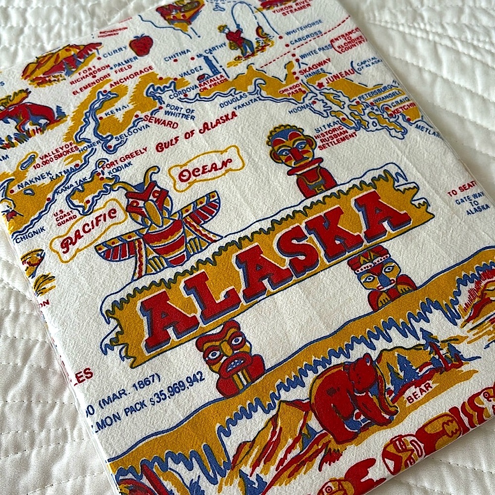 Alaska souvenir Cotton Flour Sack Towel New large square kitchen towel
